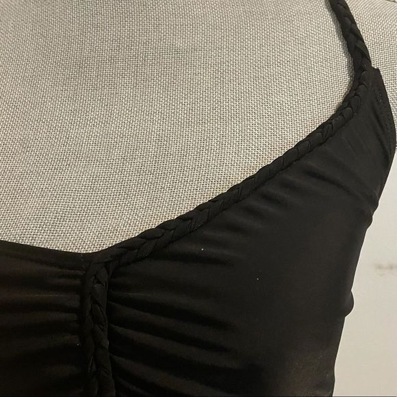 Nasty Gal Braid My Day One Shoulder Bikini Size 4 - Picture 4 of 5